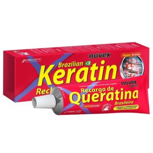Novex Brazilian Keratin Recharge Cream - krem do stylizacji włosów z keratyną, 80g