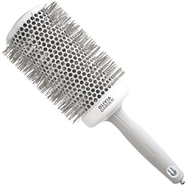 Olivia Garden Expert Blowout Speed White & Grey - szczotka do stylizacji włosów 65 mm