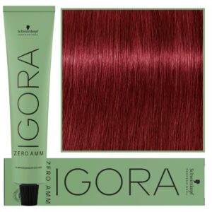 Schwarzkopf Professional Igora Zero Amm - profesjonalna farba do włosów bez amoniaku, 60ml 5-88  |  Jasny Brąz Czerwony Ekstra