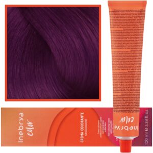 Inebrya Color - farba krem koloryzujący do włosów, 100ml 5/62 | Jasny Czerwony Fioletowy Kasztanowy