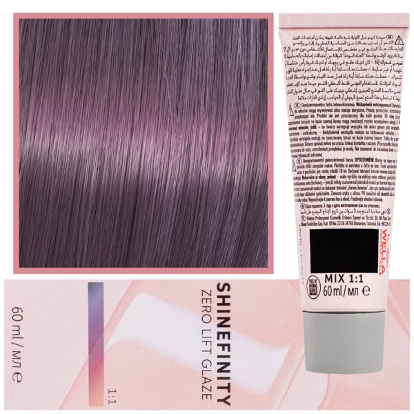 Wella Shinefinity Zero Lift Glaze - profesjonalna farba do włosów, 60ml 00/66 | Fiolet