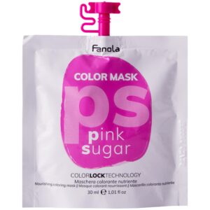 Fanola Color Mask koloryzująca maska do włosów, różne kolory 30ml Pink Sugar