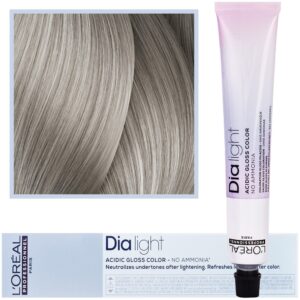 Loreal Dia Light - profesjonalna farba do włosów, 50ml 9.1 Bardzo Jasny Blond Popielaty Milkshake