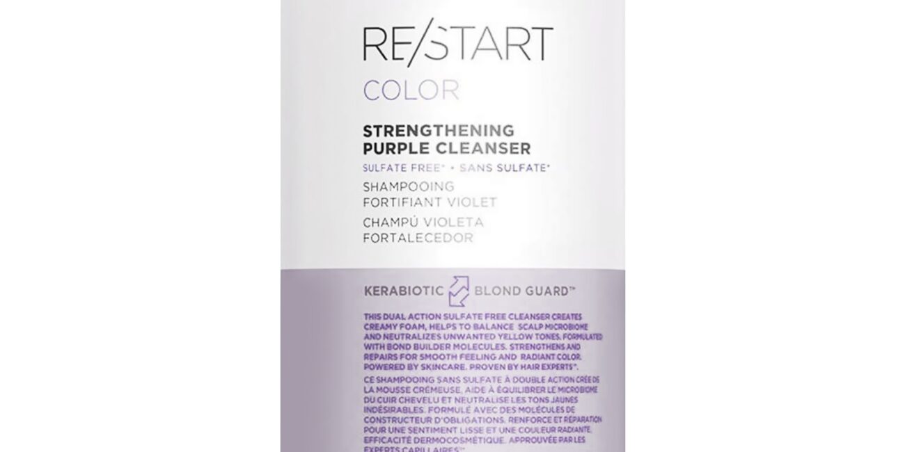 Revlon Restart Color Purple Clean Shampoo - wzmacniający szampon do włosów farbowanych, 1000ml