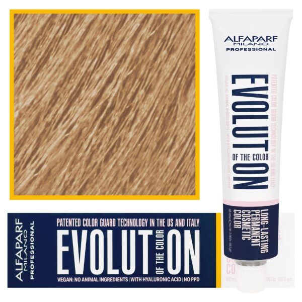 Alfaparf Evolution - wegańska farba do koloryzacji włosów, 60ml 10,3 | Najjaśniejszy Złocisty Blond