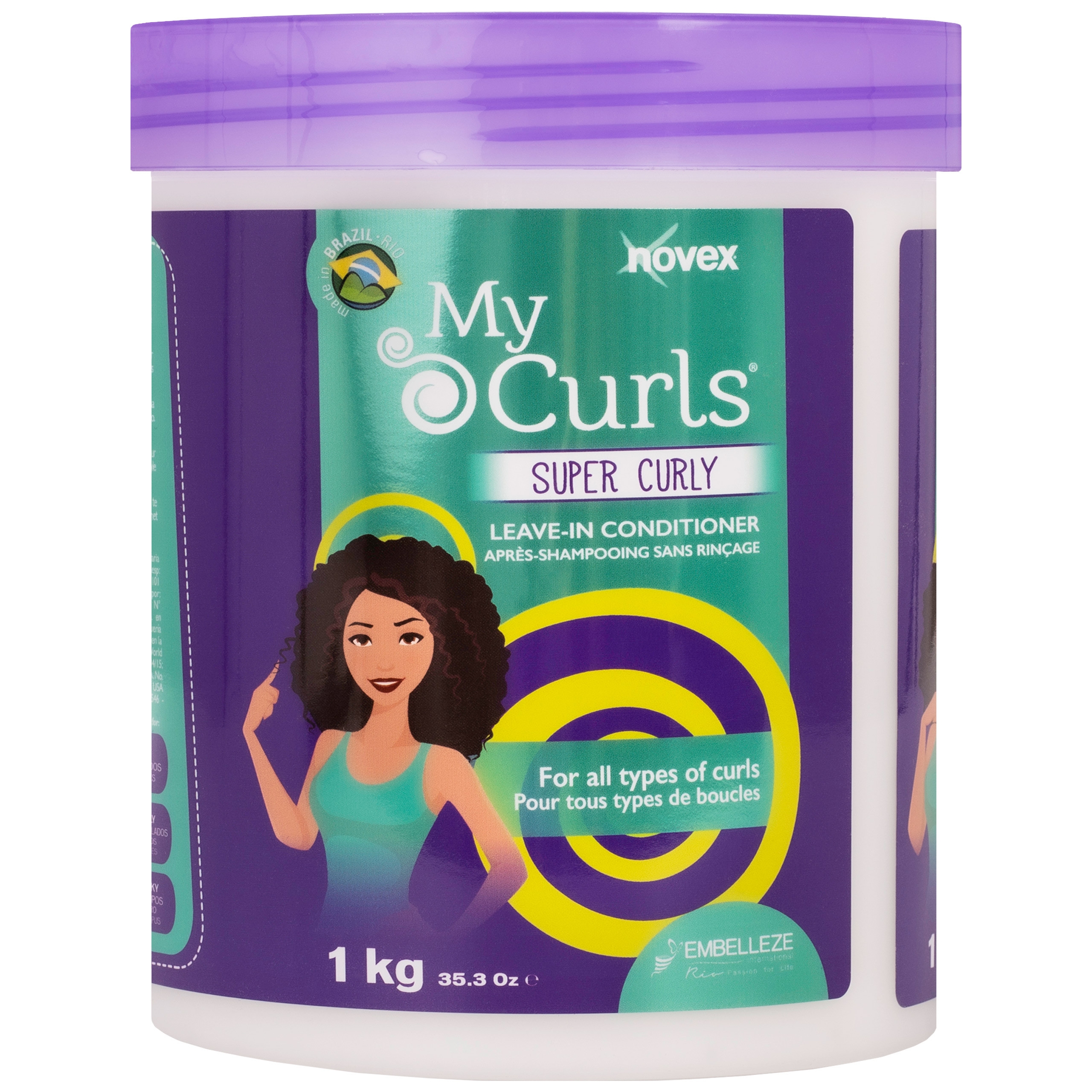 Novex My Curls My Style – odżywka bez spłukiwania do włosów kręconych, 1000g