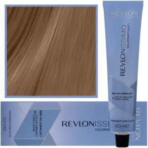 Revlon Revlonissimo Colorsmetique High Coverage - profesjonalna farba do siwych włosów, 60ml HC 7,13 | Średni Popielaty Złoty Blond