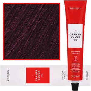 Kemon Cramer Color – kremowa farba do włosów z olejem kokosowym, 100ml 6,77 | Ciemny Głęboki Fioletowy Blond