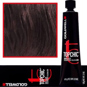 Goldwell Topchic - profesjonalna farba do włosów, 60ml 4-V Średni Fioletowy Brąz