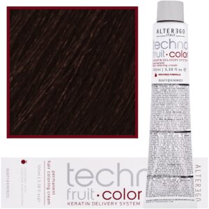 Alter Ego Technofruit Color – farba z keratyną do trwałej koloryzacji włosów, 100ml 5/43 | Jasny Brąz Miedziano Złoty