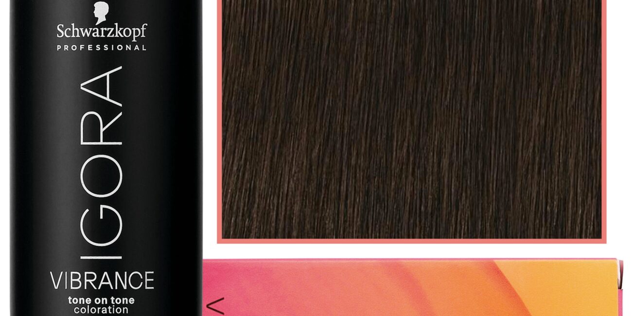 Schwarzkopf Professional Igora Vibrance – półtrwała farba do włosów bez amoniaku, 60ml 5-00 | Jasny Brąz Naturalny Ekstra