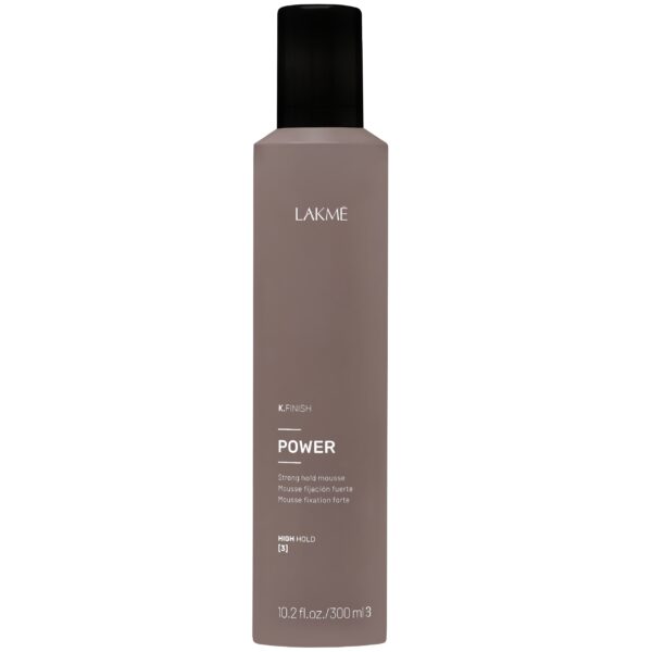Lakme K.Finish Power Strong Hold Mousse - Extra mocna pianka do modelowania włosów, 300ml
