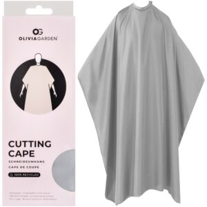 Olivia Garden Cutting Cape - ekologiczna peleryna fryzjerska, różne kolory Light Gray | Szary