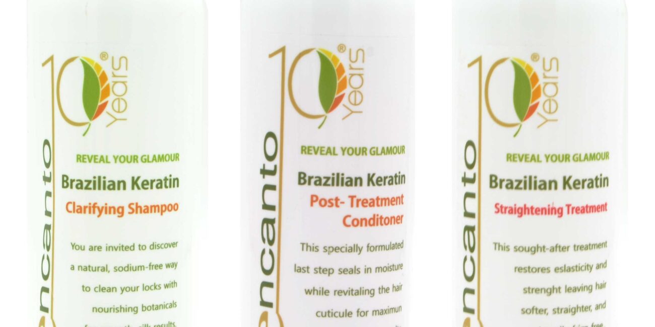 ENCANTO DO BRASIL zestaw keratynowego prostowania włosów 3x473ml