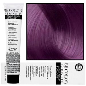 Be Hair Be Color 12 minute - farba do włosów bez amoniaku, 100ml 5,2 | Jasnt Kasztanowy Fiolet