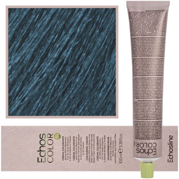 Echosline Echos Color Colouring Cream - wegańska farba do włosów, 100ml TURQUOISE | Turkusowy