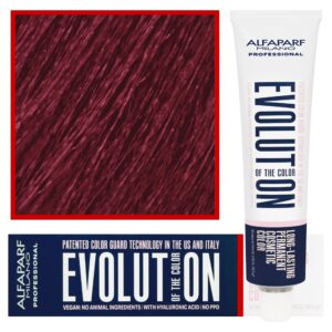 Alfaparf Evolution - wegańska farba do koloryzacji włosów, 60ml 6,66I | Ciemny Intensywny Czerwony Brąz