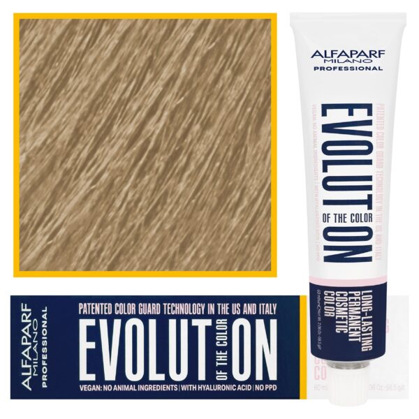 Alfaparf Evolution - wegańska farba do koloryzacji włosów, 60ml 9,13 | Bardzo Jasny Złocisty Popielaty Blond