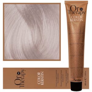 Fanola Oro Therapy - farba do włosów bez amoniaku, pełna paleta kolorów 11,1 | Superjasny Blond Platynowy Popielaty
