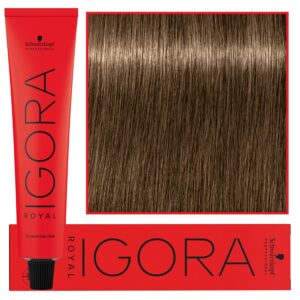 Schwarzkopf Professional Igora Royal - trwała farba do włosów o innowacyjnej formule, 60ml 7-00 | Średni Blond Naturalny Ekstra