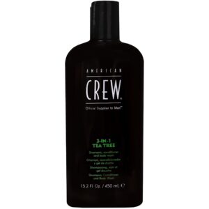 American Crew 3in1 Tea Tree - żel pod prysznic 3w1, do mycia ciała i pielęgnacji włosów, 450ml