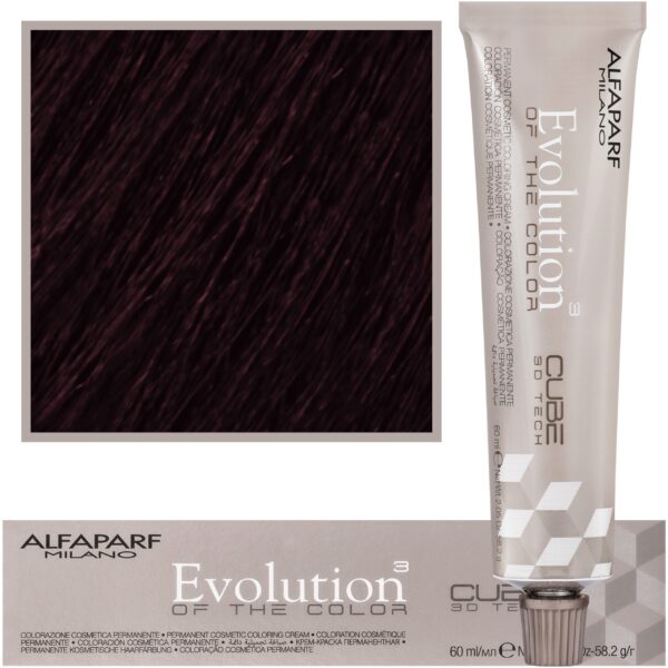 Alfaparf Evolution - farba do włosów 60ml cała paleta 4.52 | Średni Brąz Mahoniowo-Fioletowy