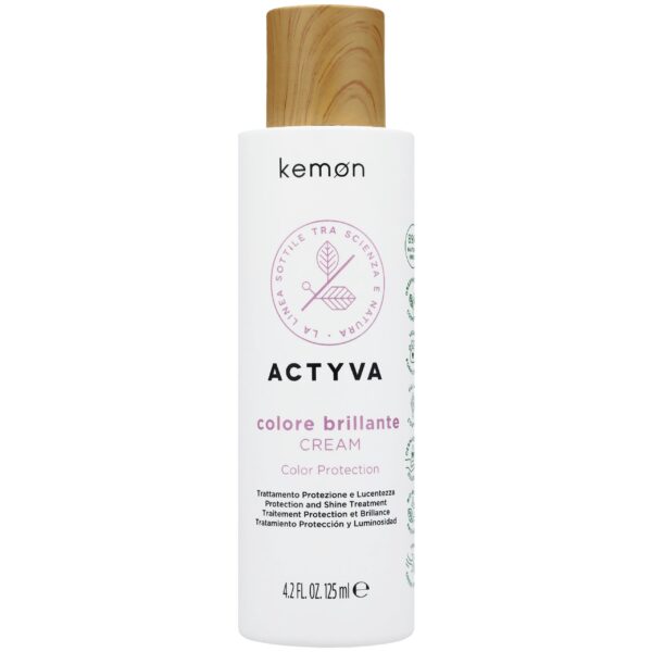 Kemon Actyva Colore Brillante - krem do włosów farbowanych, 125ml