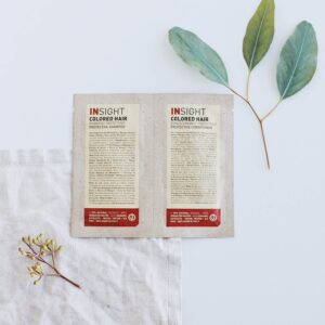 PROTECTIVE SHAMPOO + CONDITIONER - Próbka szampon + odżywka do włosów farbowanych  INSIGHT 10ml+10ml
