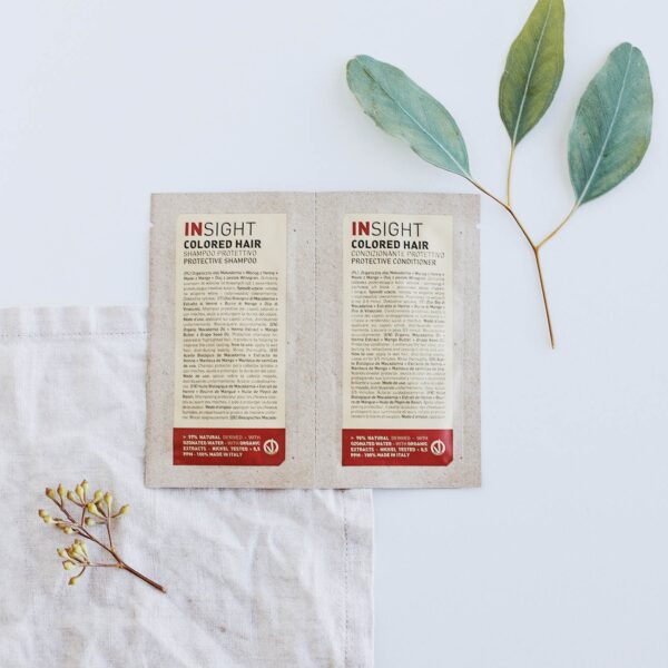 PROTECTIVE SHAMPOO + CONDITIONER - Próbka szampon + odżywka do włosów farbowanych INSIGHT 10ml+10ml