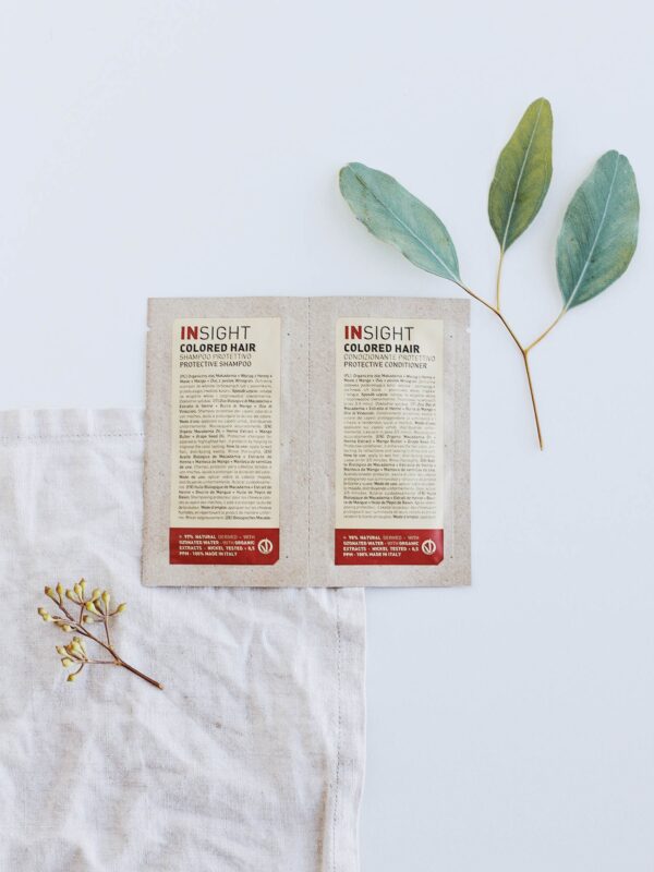 PROTECTIVE SHAMPOO + CONDITIONER - Próbka szampon + odżywka do włosów farbowanych  INSIGHT 10ml+10ml