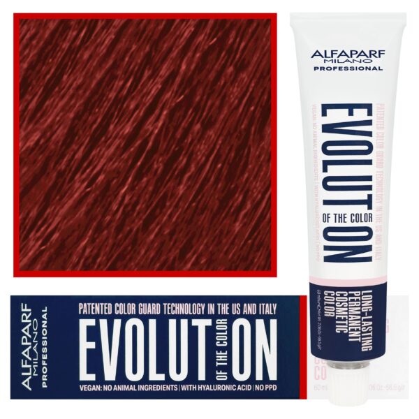 Alfaparf Evolution - wegańska farba do koloryzacji włosów, 60ml 8,66I | Jasny Czerwony Intensywny Blond
