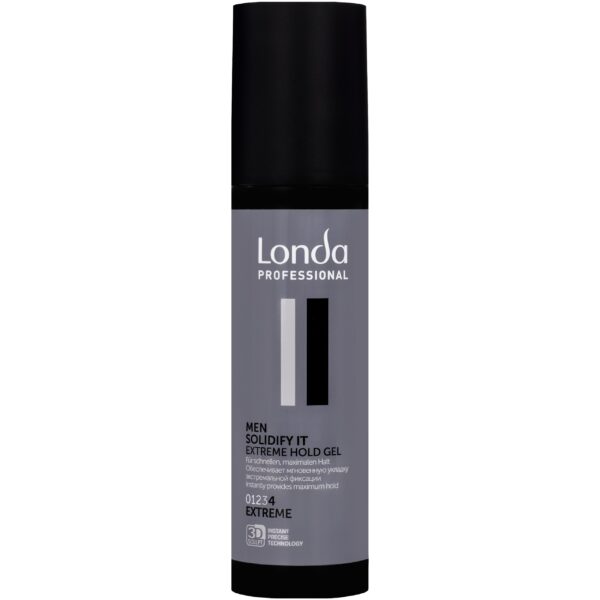 Londa Soldify It Extreme Hold Gel -  żel do włosów dla mężczyzn, ekstra mocny, 100ml