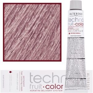 Alter Ego Technofruit Color – farba z keratyną do trwałej koloryzacji włosów, 100ml 10/21 | Platynowy Blond Irys Popielaty