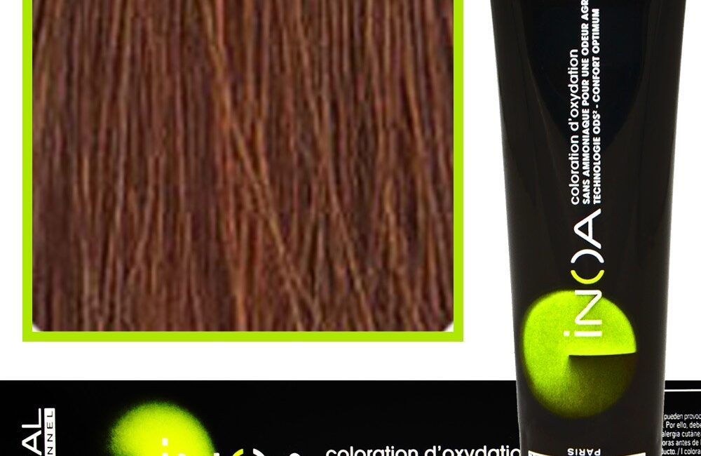 Loreal Inoa farba do włosów głęboki i trwały kolor dodatkowa ochrona włosa 60 ml 5.4 Jasny Brąz Miedziany