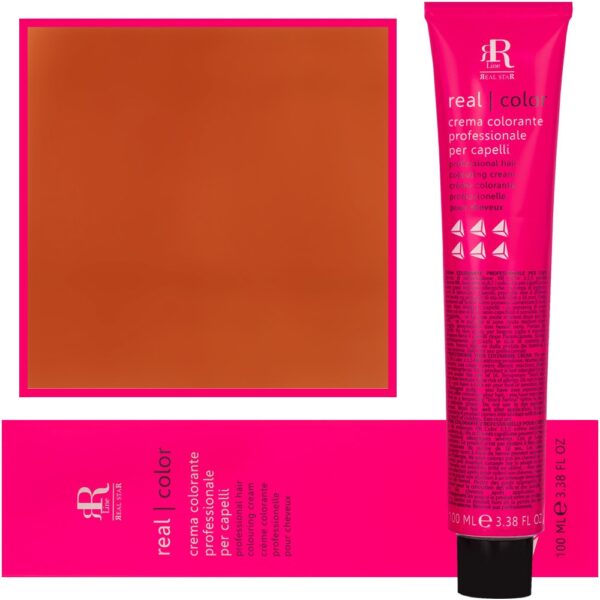 RR Line Farba Crema profesjonalna farba do włosów 100ml 7.44 | Średni Blond Intensywnie Miedziany