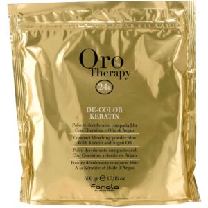 Fanola Oro Teraphy De-Color - Keratin rozjaśniacz do włosów z keratyną, 500g