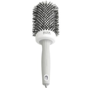 Olivia Garden Expert Blowout Shine White&Grey - ceramiczna szczotka do modelowania włosów, 55mm