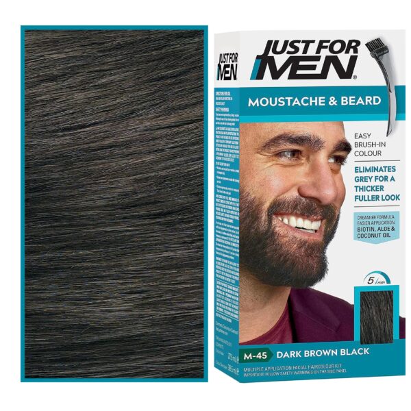 Just For Men Color Gel - odsiwiacze do włosów dla mężczyzn w formie żelu, 28g M45 | Ciemny Brąz/Czarny