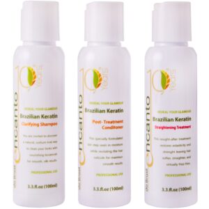 Encanto keratyna - zestaw do keratynowego prostowania włosów, 3x100ml