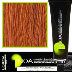 Loreal Inoa farba do włosów głęboki i trwały kolor dodatkowa ochrona włosa 60 ml 7.44 Blond Miedziany Intensywny
