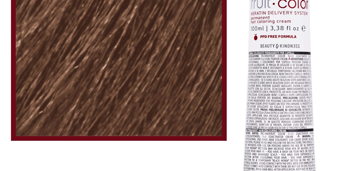 Alter Ego Technofruit Color – farba z keratyną do trwałej koloryzacji włosów, 100ml 8/31 | Jasny Blond Złoto Popielaty