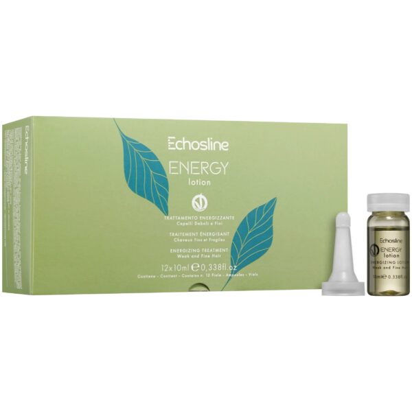 Echosline Energy Lotion - energetyzujący lotion do włosów osłabionych, 12 x 10ml