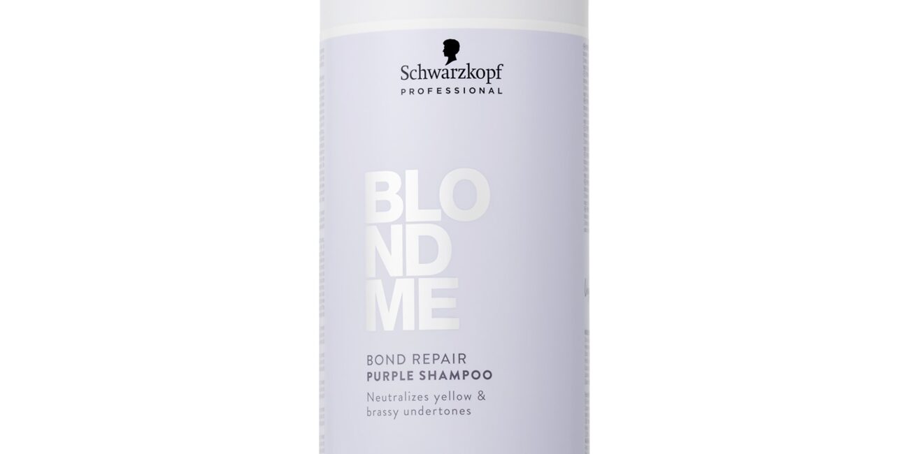 Schwarzkopf BlondMe Bond Repair Purple - fioletowy szampon do włosów blond, 1000ml