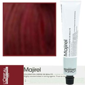 Loreal Majirel - profesjonalna farba do włosów, paleta kolorów, 50ml 6.66 (Majirouge) Ciemny Blond Czerwony Głęboki