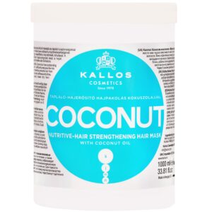 Kallos Coconut Nutritive Strengt Mask - wzmacniająca maska do włosów zniszczonych, 1000ml