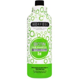 Morfose Biotin Hair Shampoo  - szampon z biotyną do włosów zniszczonych, 1000ml