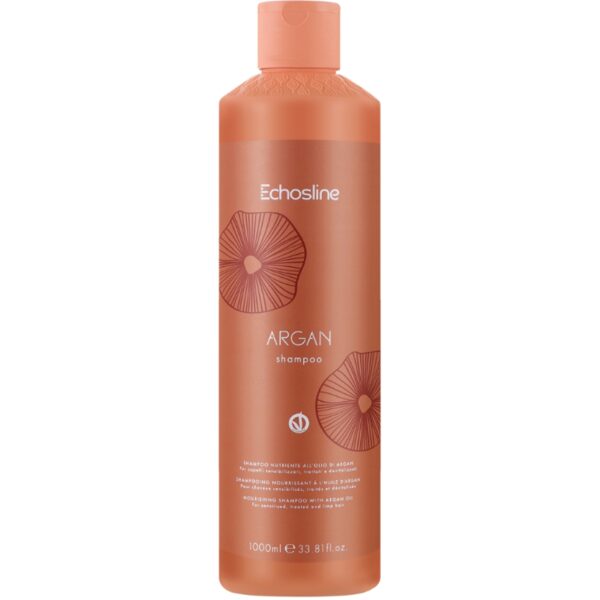 Echosline Argan Shampoo - odżywczy, arganowy szampon do włosów, 1000ml
