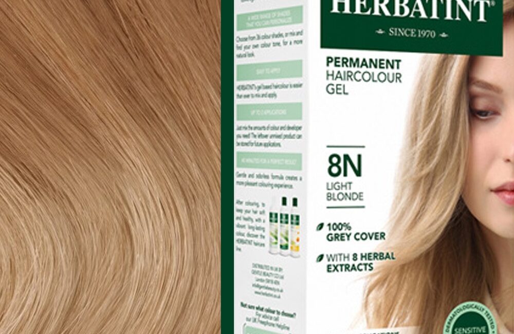 Herbatint trwała farba do włosów z ekstraktami ziołowymi 150ml 8N Jasny Blond