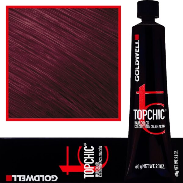 Goldwell Topchic - profesjonalna farba do włosów, 60ml 5-RR MAX Głęboka Czerwień