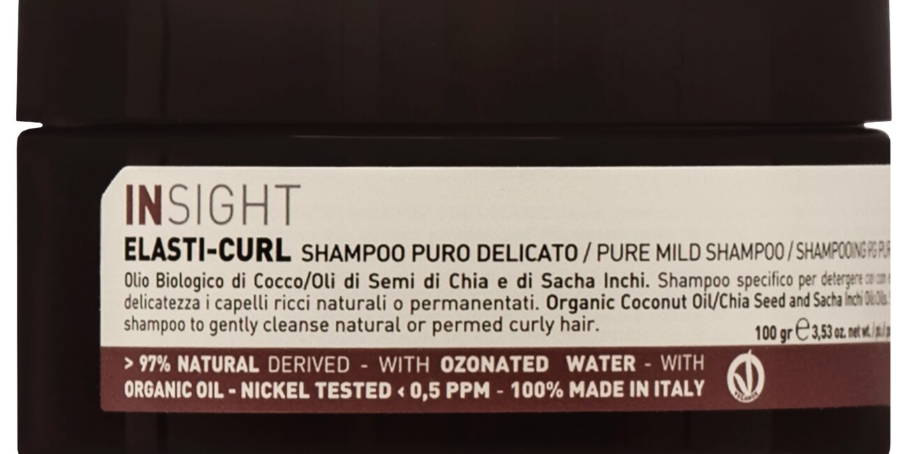 Insight ElastiCurl Pure Mild Shampoo - delikatny szampon do włosów kręconych, 100ml